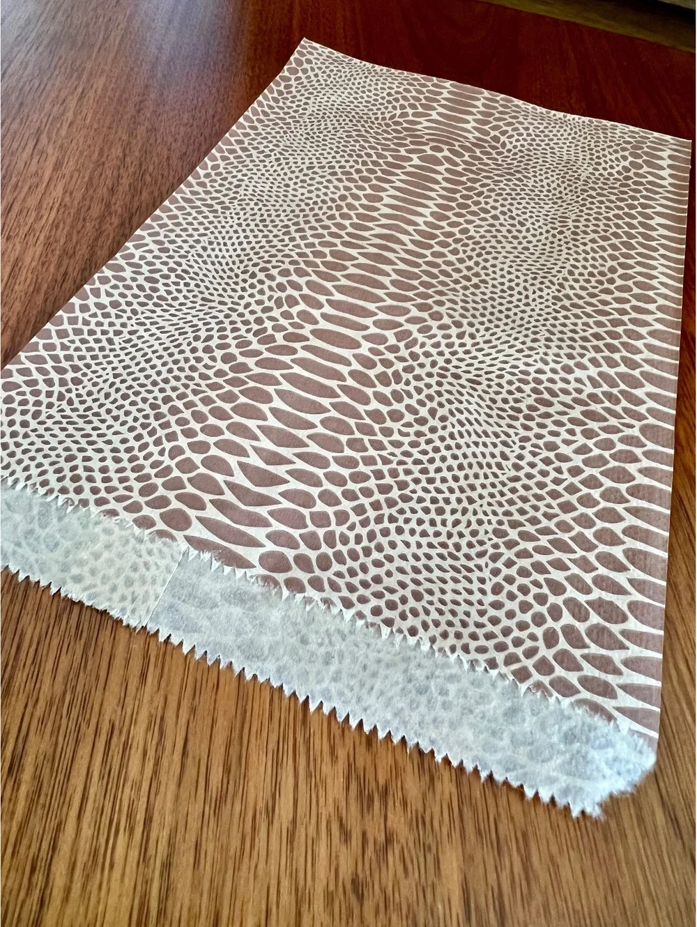 Qty 140 Kraft Snakeskin Print Flat Merchandise Paper Gift Bags 6
